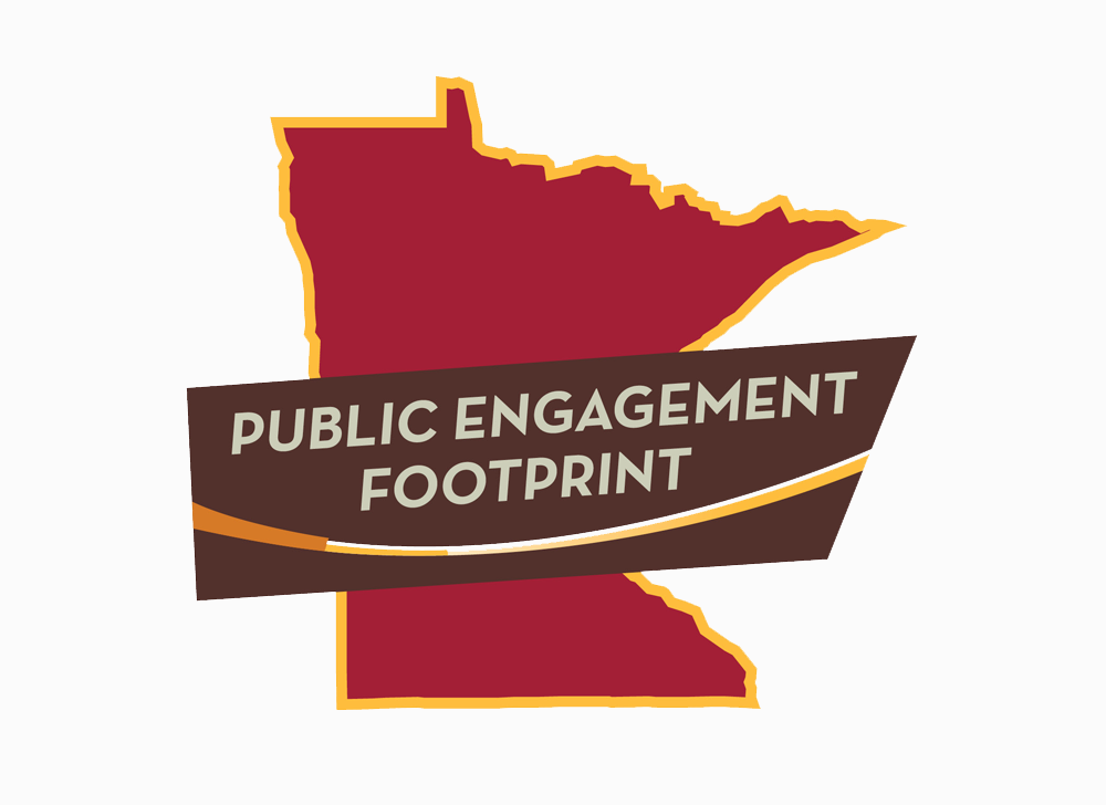 Public Engagement Footprint logo
